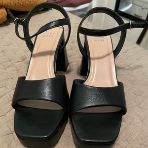A New Day Platform Heels in black
